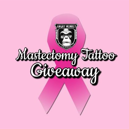 Mastectomy Tattoo Giveaway at Angry Monkey Tattoo