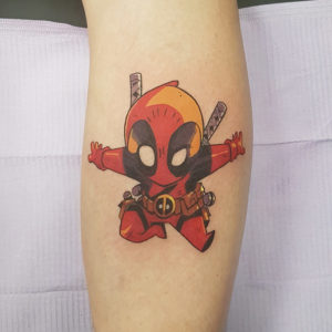 Chibi Deadpool Tattoo by Smash