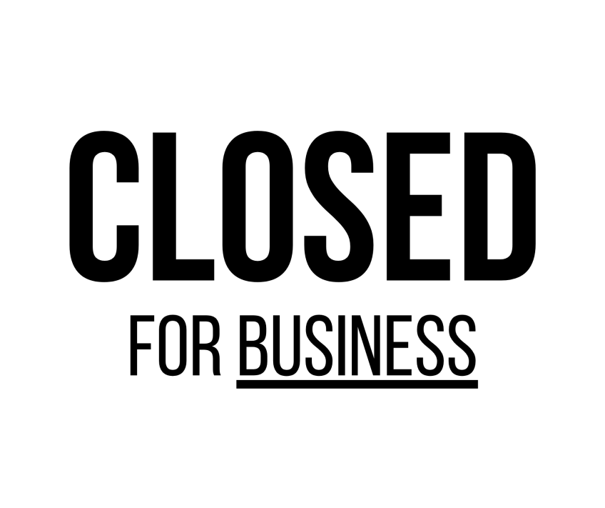 Closed for Business