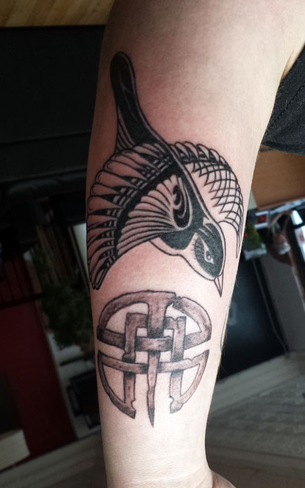 Celtic Bird Tattoo By Andy