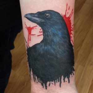 Crow Trash Polka Tattoo By Andy