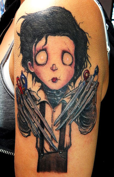 Edward Scissorhands Tattoo By Andy