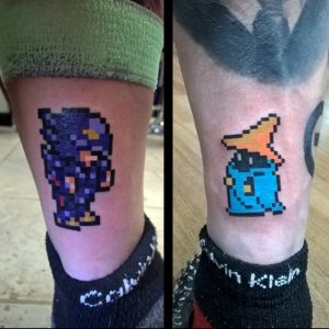 Pixel Art - Final Fantasy - Tattoo by Smash - Angry Monkey Tattoo Portfolio