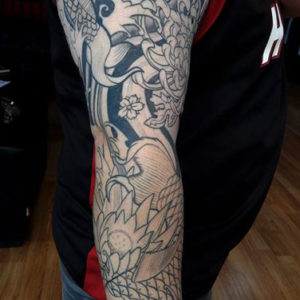 Koi Sleeve in progresss Tattoo By Andy