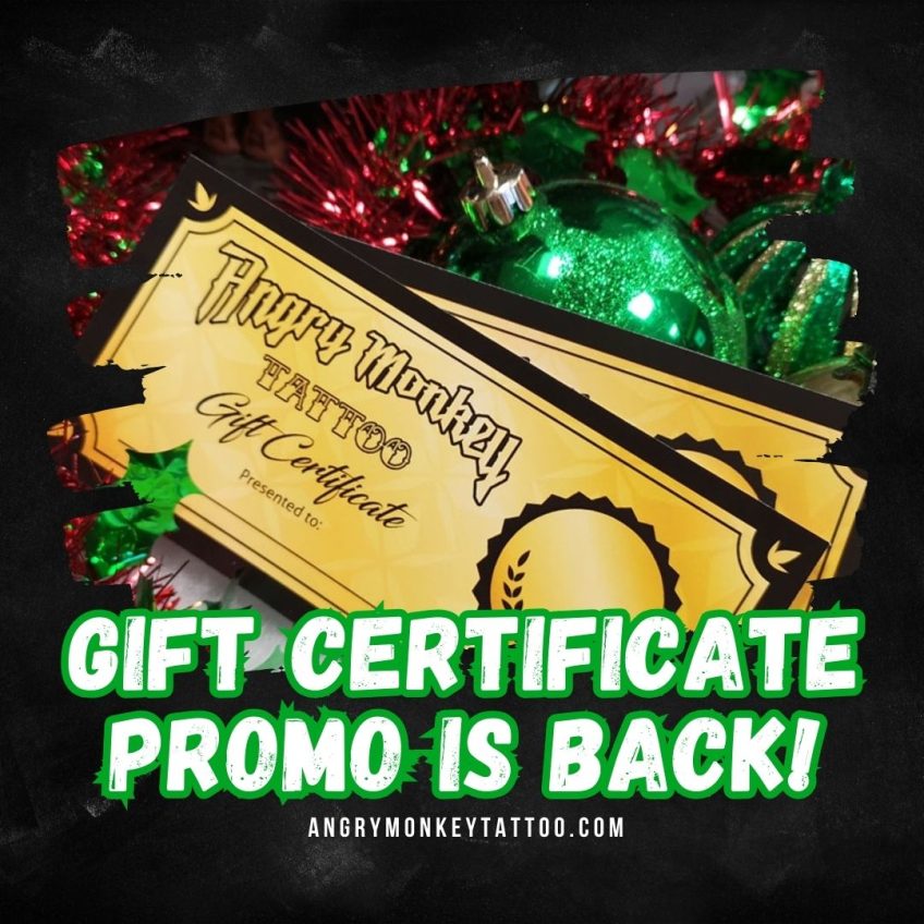 Our Christmas Gift Certificate Promotion is Back!