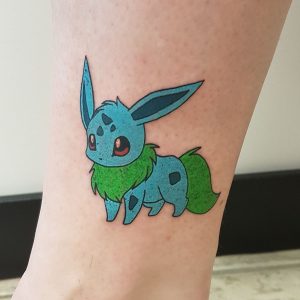 Pokemon tattoo on ankle