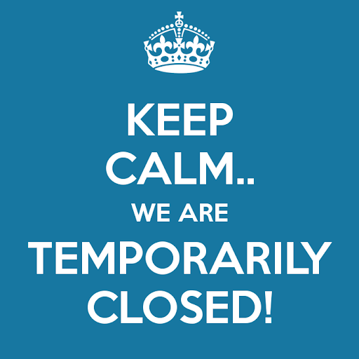 keep calm we are temporarily closed