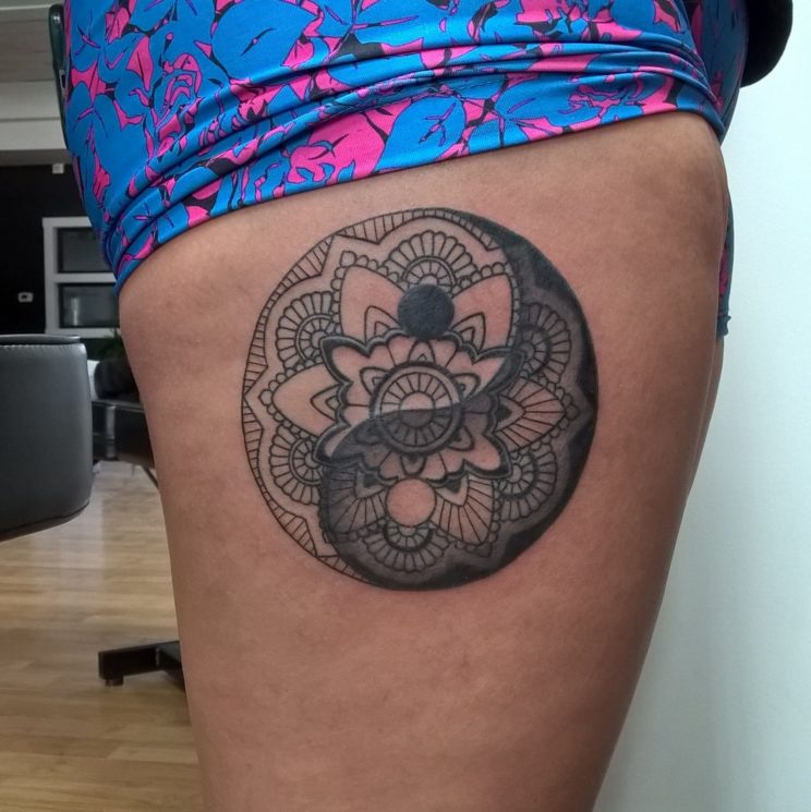 Yin Yang Mandala - Tattoo by Smash